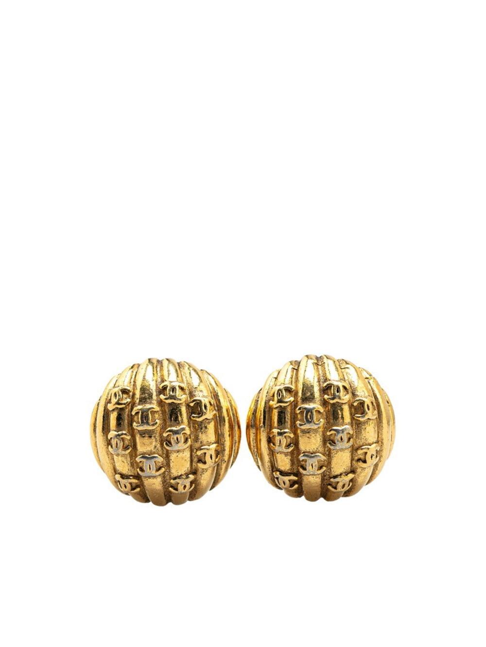 Chanel Cc Logo Clip-On Earrings Metal #208261C59B